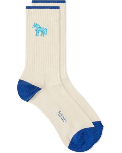Paul Smith Zebra Socks - Blue
