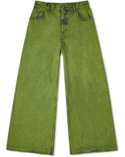 Marni Baggy Denim Jeans - Green