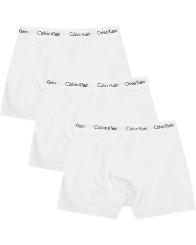 Calvin Klein 3 Pack Trunk - White