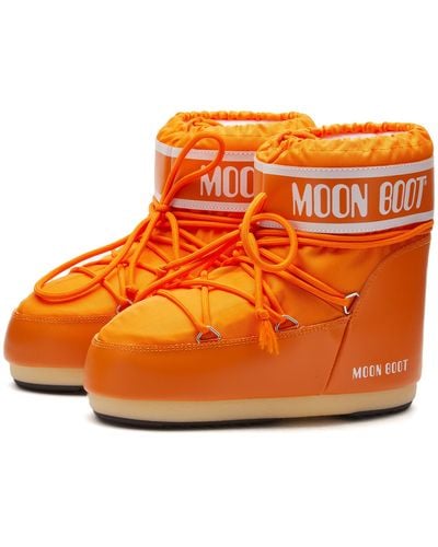 Moon Boot Icon Low Nylon Boots Sunny - Orange
