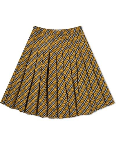 Danielle Guizio Gibson Pleated Skirt - Brown