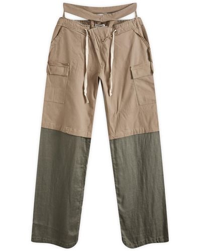 OTTOLINGER Baggy Cargo Trousers - Natural