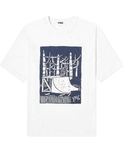 YMC It'S Our There T-Shirt - Blue