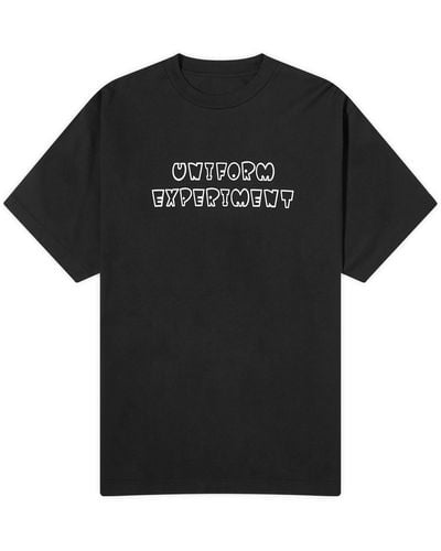 Uniform Experiment Authetic Logo T-Shirt - Black
