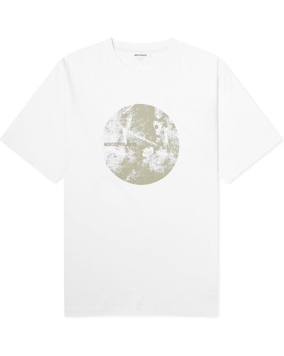 Norse Projects Johannes Circle Print T-Shirt - White
