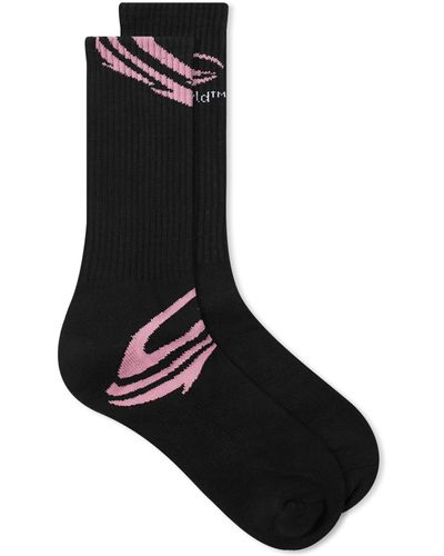 Pam Logo Socks - Black