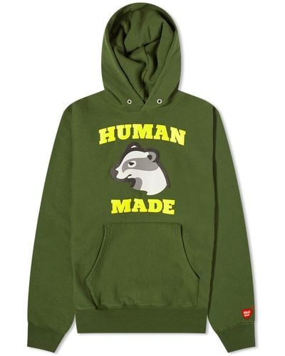 Human Made Badger Hoodie - Green