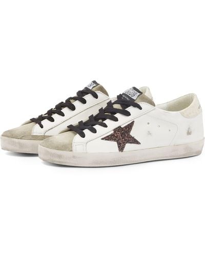Golden Goose Super Star Leather Sneakers - White