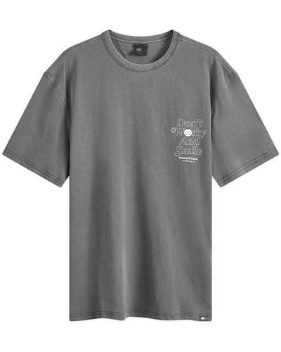 Tommy Hilfiger Don'T Worry T-Shirt - Grey