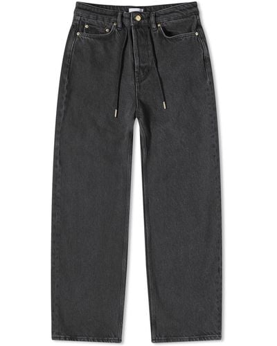 Ganni Izey Drawstring Trousers - Grey
