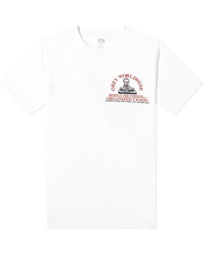 Obey Organised Chaos T-Shirt - White