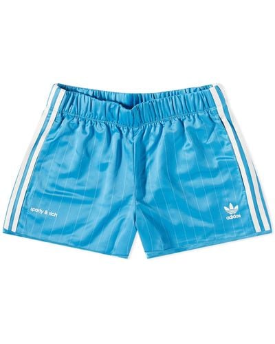 adidas X Sporty & Rich Soccer Shorts - Blue