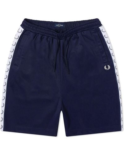 Fred Perry Taped Tricot Shorts - Blue