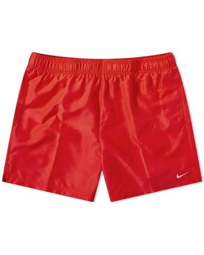 Nike Swim Essential 5" Volley Shorts - Red