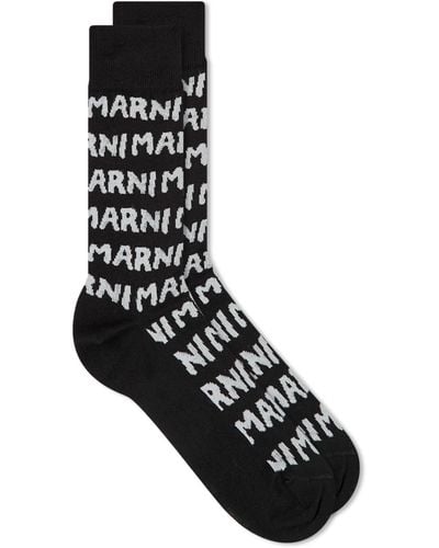 Marni Logo Sock - Black
