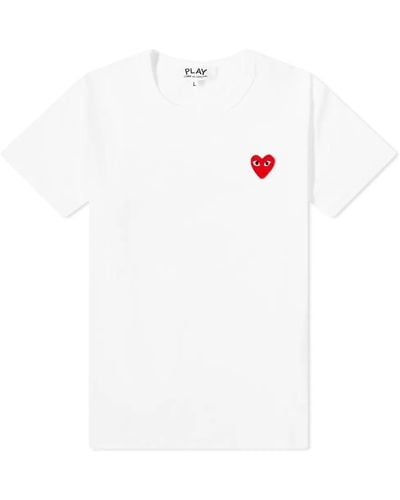 COMME DES GARÇONS PLAY Basic Logo T-Shirt - White