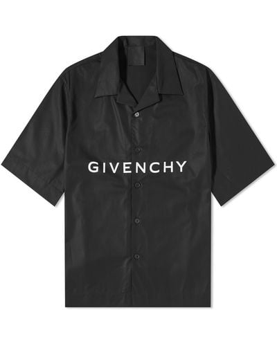 Givenchy Logo Hawaiian Shirt - Black