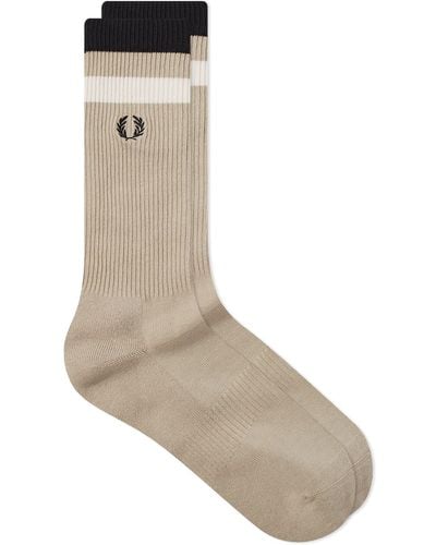 Fred Perry Bold Tipped Socks - Grey