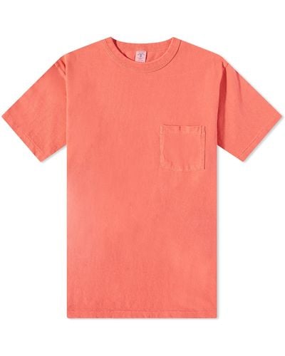Velva Sheen Pigment Dyed Pocket T-Shirt - Pink
