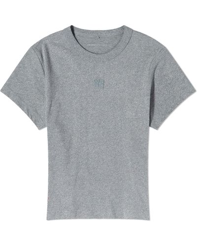Alexander Wang Glitter Essential Shrunken T-shirt - Grey