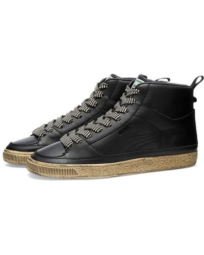 PUMA Suede Mid X Rhuigi Hoops Sneakers - Black