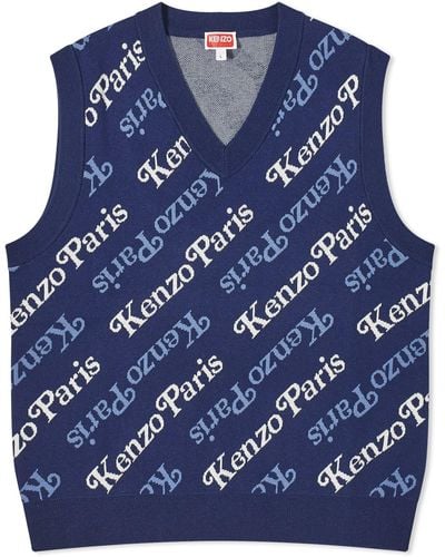 KENZO X Verdy Knit Vest - Blue