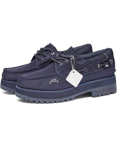 A_COLD_WALL* X Timberland 3 Eye Boat Shoe - Blue