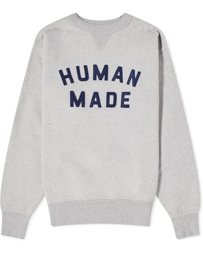 Human Made Logo Crew Sweat - Gray