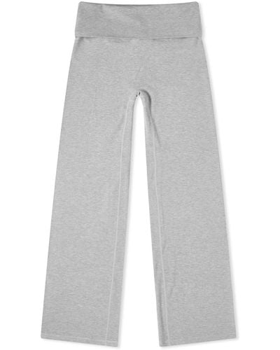 ADANOLA Rib Fold Over Trousers - Grey