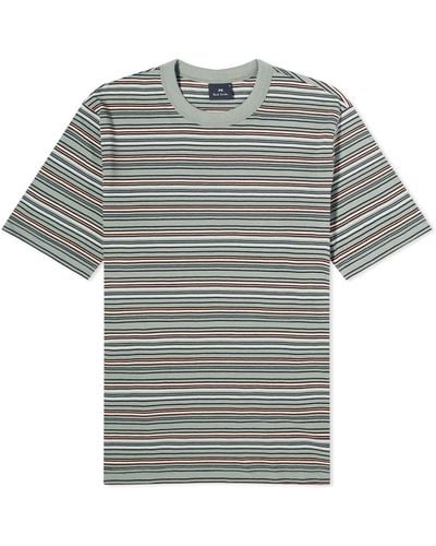 Paul Smith Multi Stipe T-shirt - Grey