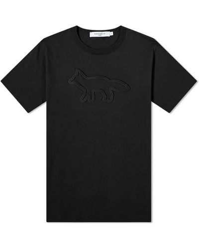 Maison Kitsuné Contour Fox Patch Relaxed T-Shirt - Black