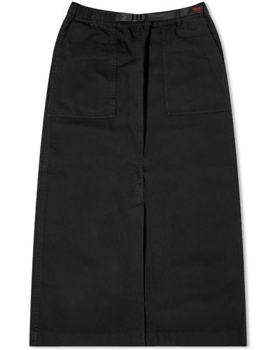 Gramicci Long Baker Midi Skirt - Black