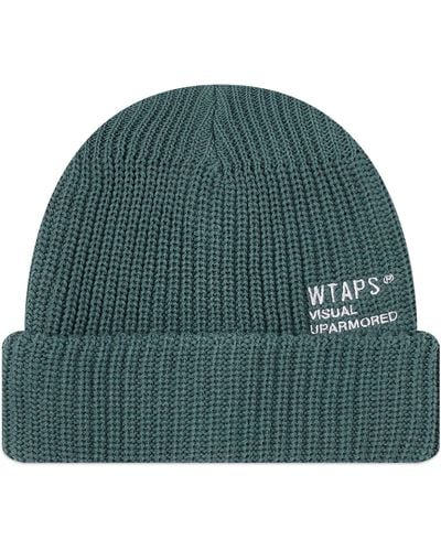 WTAPS 22 Logo Beanie Hat - Green