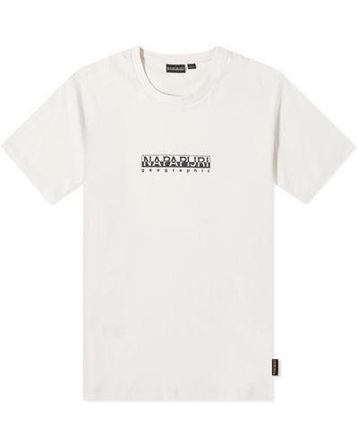 Napapijri Box Logo T-Shirt - White
