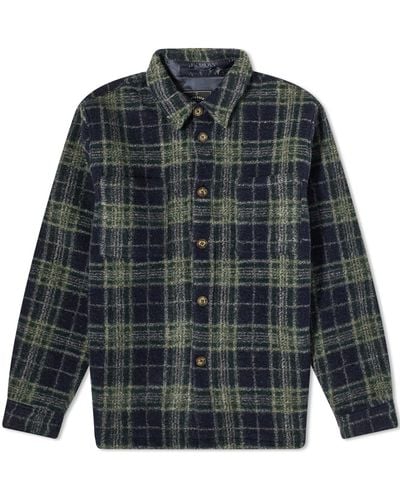 Portuguese Flannel Pic Overshirt - Blue