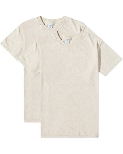 Velva Sheen 2 Pack Plain T-shirt - Multicolour