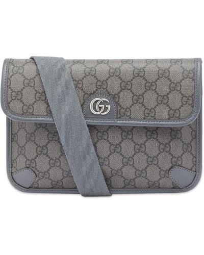 Gucci Gg Supreme Jacquard Belt Bag - Grey