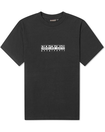 Napapijri Box Logo T-Shirt - Black
