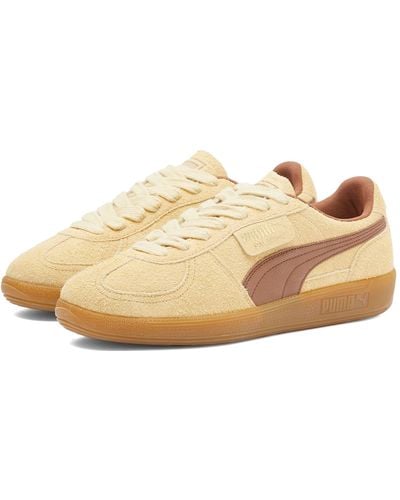 PUMA Palermo Hairy Trainers - Natural