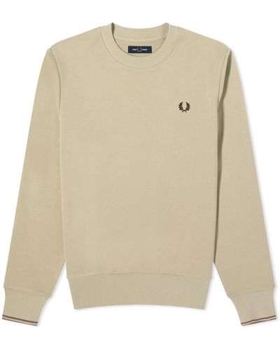 Fred Perry Crew Sweat - Natural