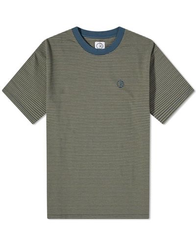 POLAR SKATE Dizzy Stripe T-shirt - Green