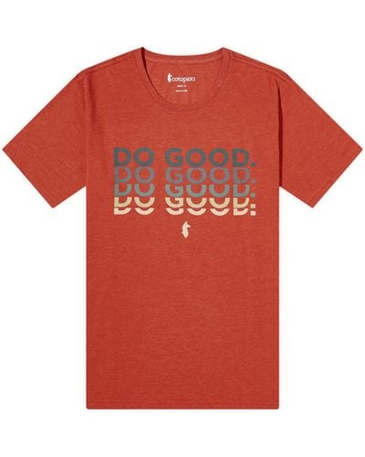 COTOPAXI Do Good Repeat Organic T-Shirt - Red