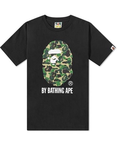 A Bathing Ape Abc Camo By Bathing Ape T-Shirt - Black