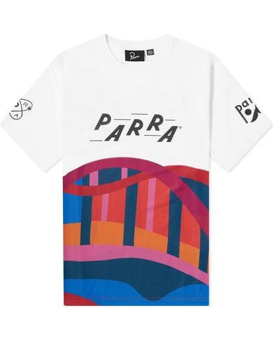by Parra Sports Bridge Mesh T-Shirt - White