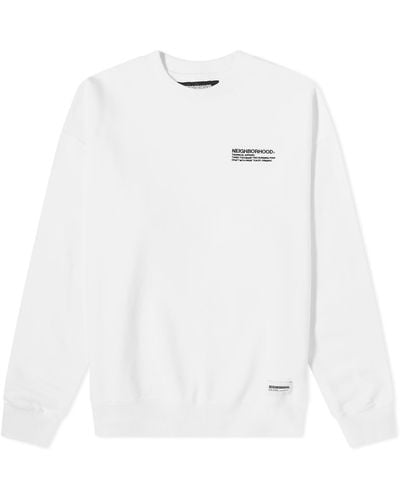 Neighborhood Logo Sweatshirt - White
