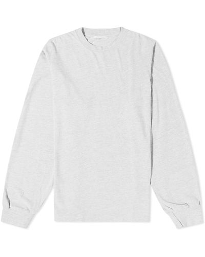 John Elliott Long Sleeve College T-Shirt - White