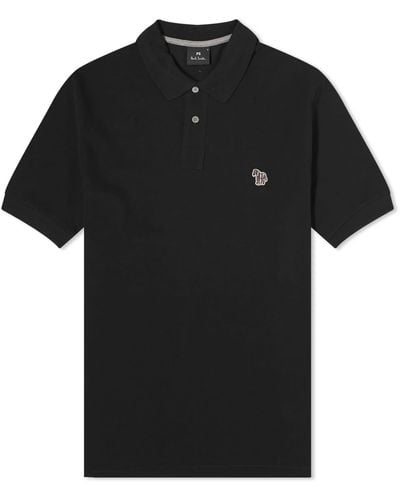 Paul Smith Zebra Polo Shirt - Black