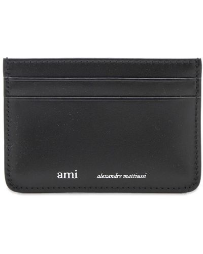 Ami Paris Ami Card Holder - Black