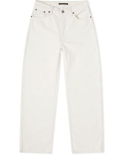 Nudie Jeans Clean Eileen Loose Fit Jeans - White