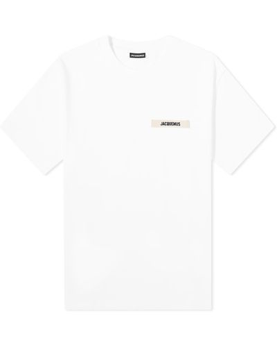 Jacquemus Gros Grain Logo T-Shirt - White